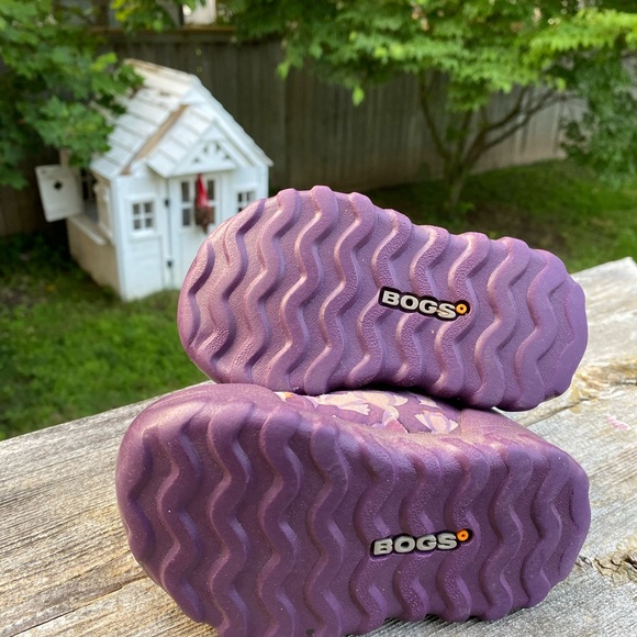 Bogs with pretty purple and pink owl print. B-moc style. Waterproof. Size C6/7 - Picture 6 of 6